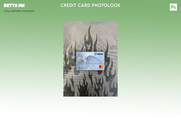 Модерен стил Либан BBAC банка мастер карта photolook предниот шаблон